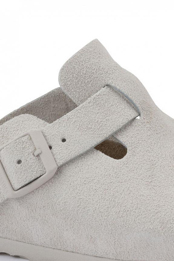 Birkenstock Boston Suede Leather Antique White